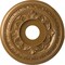 Ekena Millwork Baltimore PVC Medallion (Canopies up to 6 1/2"), 16"OD x 3 1/2"ID x 1"P, Metallic Vintage Gold CMP16BADVG - alternate 1
